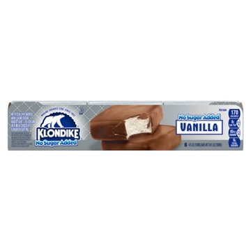 Klondike No Sugar Added Frozen Dairy Dessert Bars