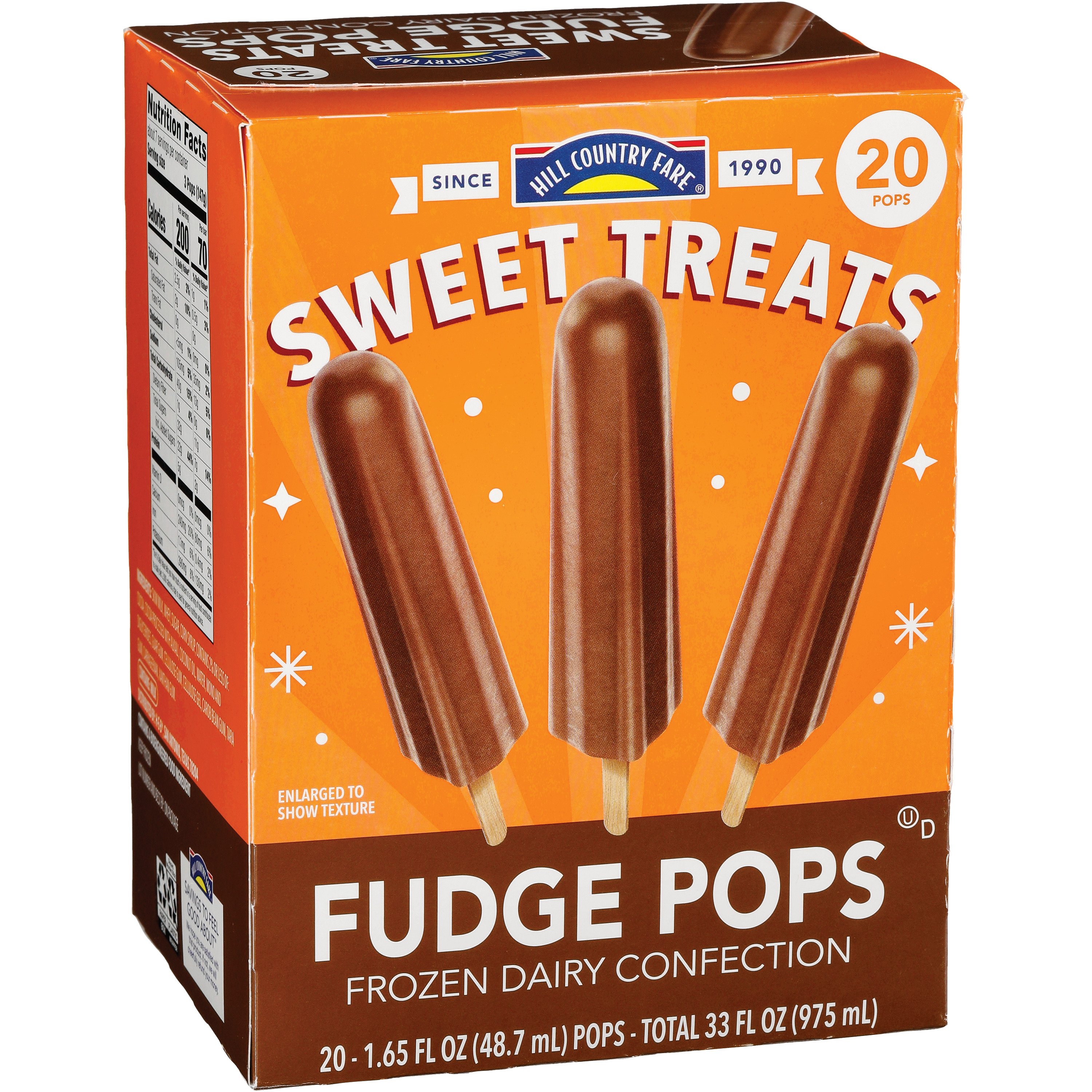 Hill Country Fare Sweet Treats Fudge Pops - Shop Bars & pops at H-E-B