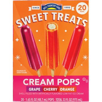 Hill Country Fare Sweet Treats Ice Cream Pops, 20 ct