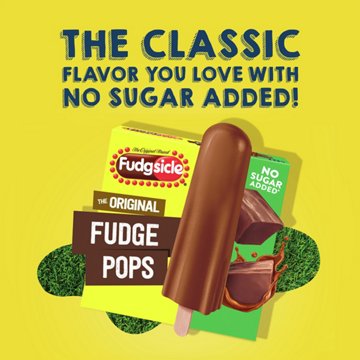 Fudgsicle No Sugar Added Original Fudge Pops