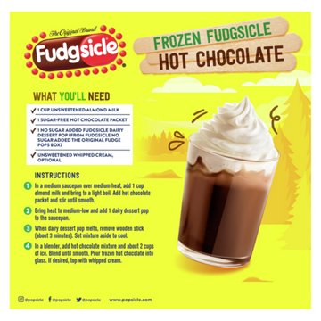 Fudgsicle No Sugar Added Original Fudge Pops