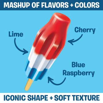 Bomb Pop Original Ice Pops, 12 ct