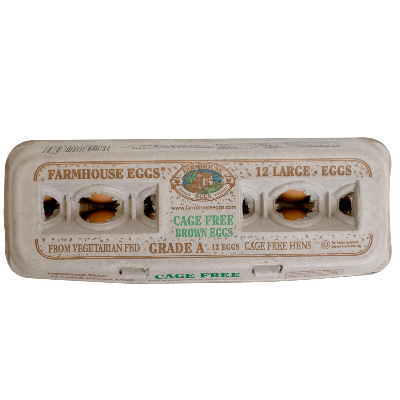 Farmhouse Grade A Cage Free Large Brown Eggs; image 1 of 8