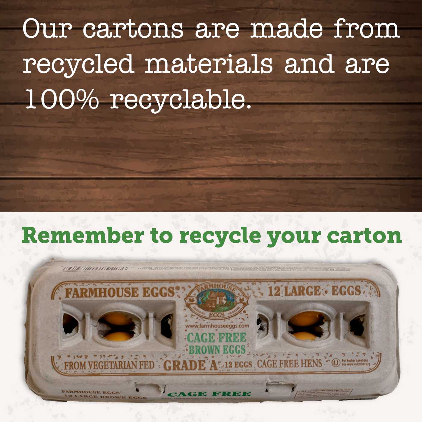 Farmhouse Grade A Cage Free Large Brown Eggs; image 3 of 8