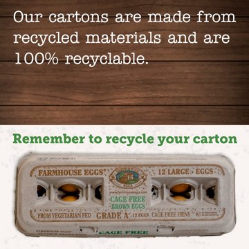 Farmhouse Grade A Cage Free Large Brown Eggs, 12 ct