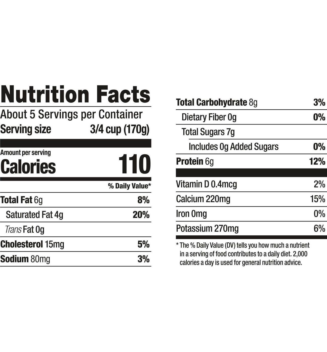 Dannon Whole Milk Plain Yogurt; image 10 of 10