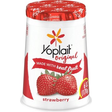 Yoplait Original Low-Fat Strawberry Yogurt, 6 oz