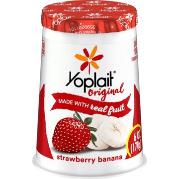 Yoplait Original Low-Fat Strawberry Banana Yogurt, 6 oz