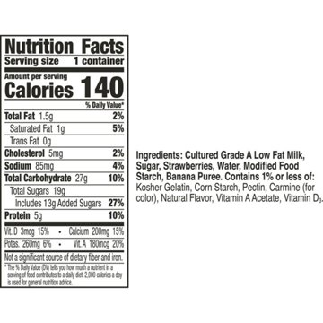 Yoplait Original Low-Fat Strawberry Banana Yogurt, 6 oz