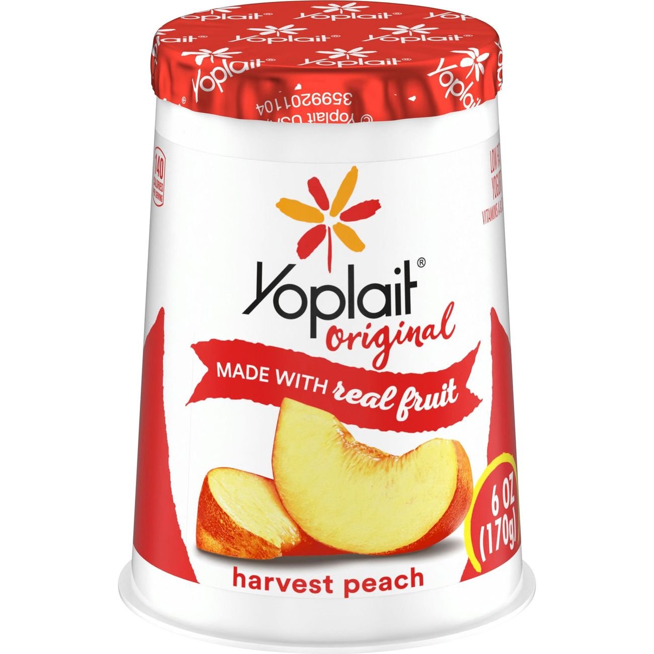 Yoplait Original LowFat Peach Yogurt Shop Yogurt at HEB