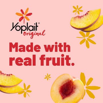 Yoplait Original Low-Fat Harvest Peach Yogurt, 6 oz