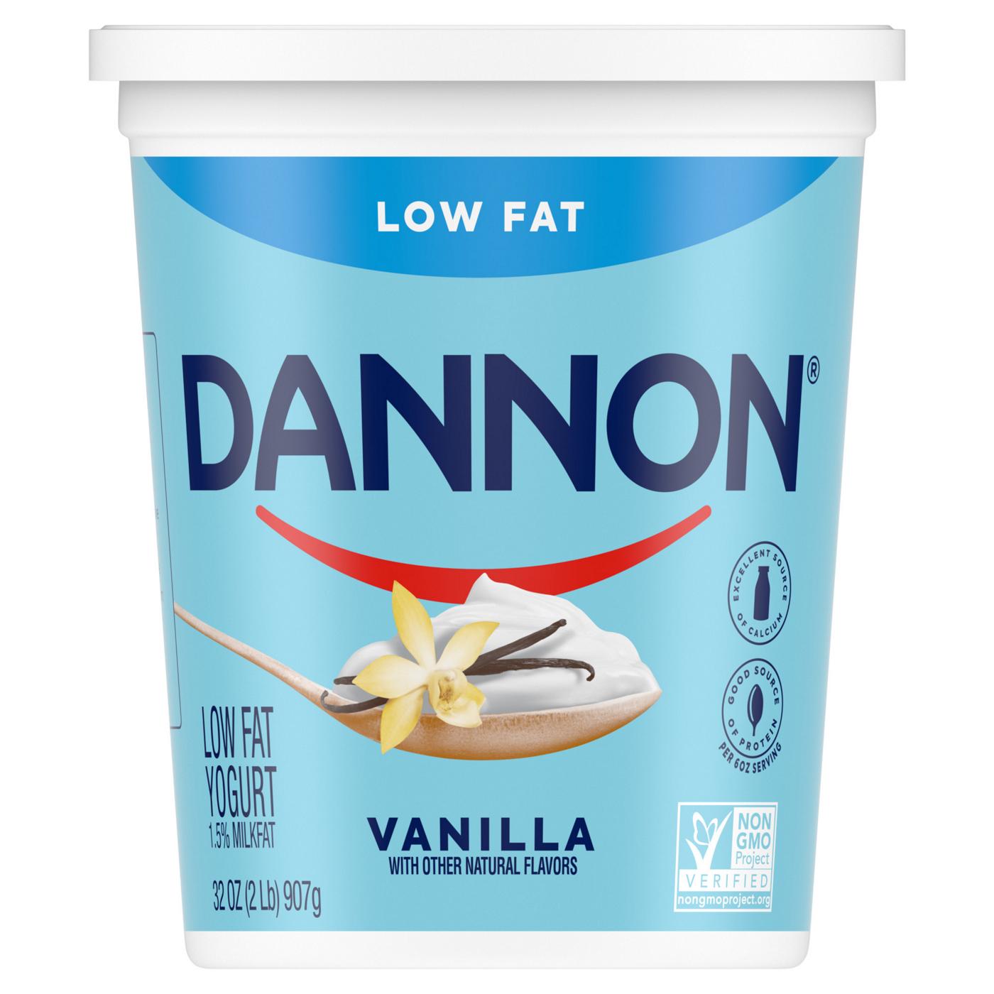 Dannon Vanilla Lowfat Yogurt; image 1 of 8