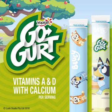 Yoplait GoGurt Low-Fat Berry Yogurt Tubes
