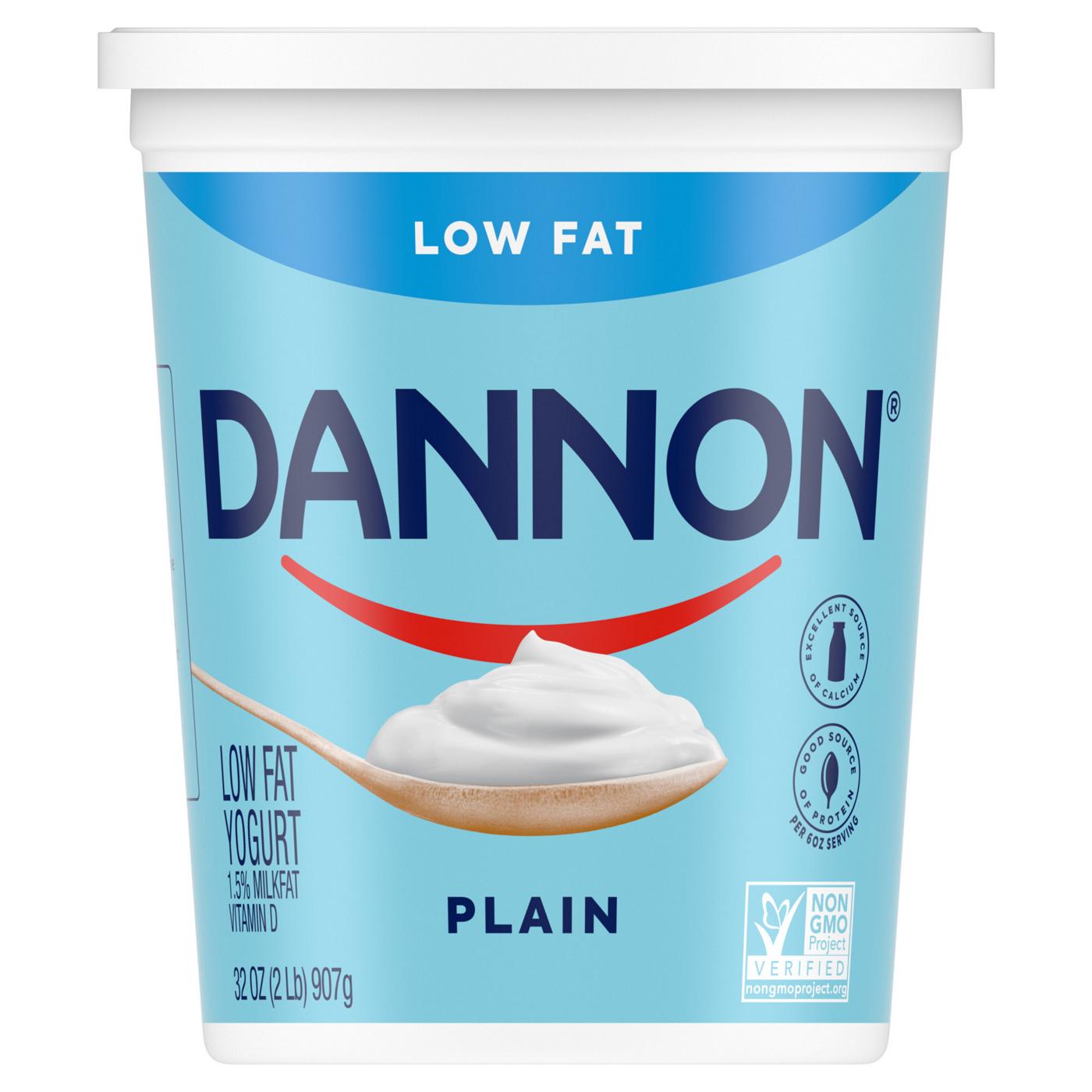 Dannon Plain Low Fat Yogurt; image 1 of 9