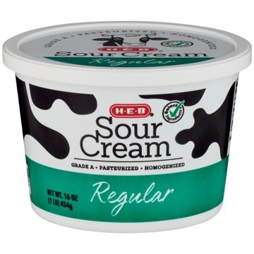 H-E-B Regular Sour Cream, 16 oz