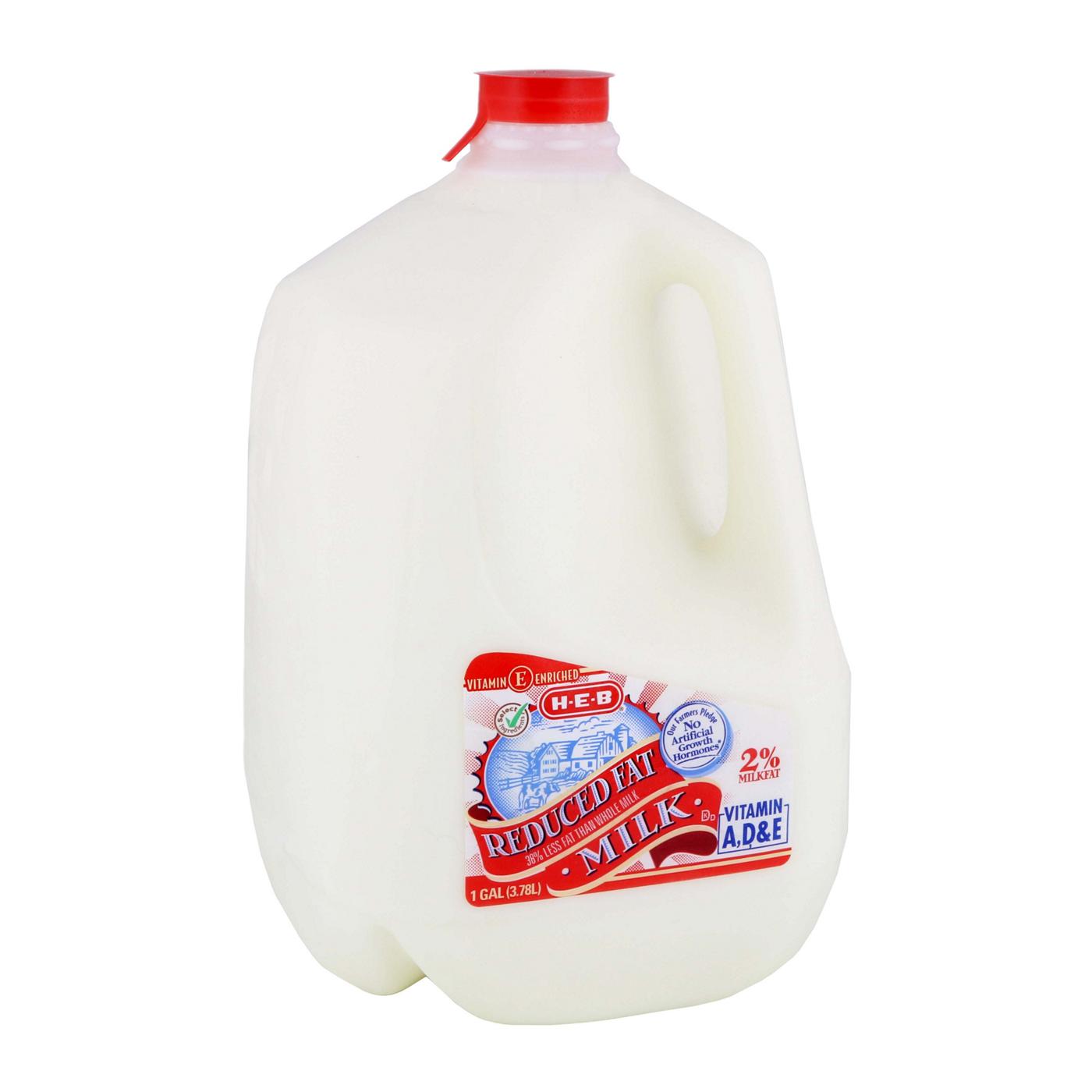 H-E-B 2% Reduced Fat Milk; image 1 of 2