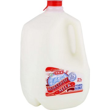 H-E-B Reduced Fat 2% Milk, 1 gal