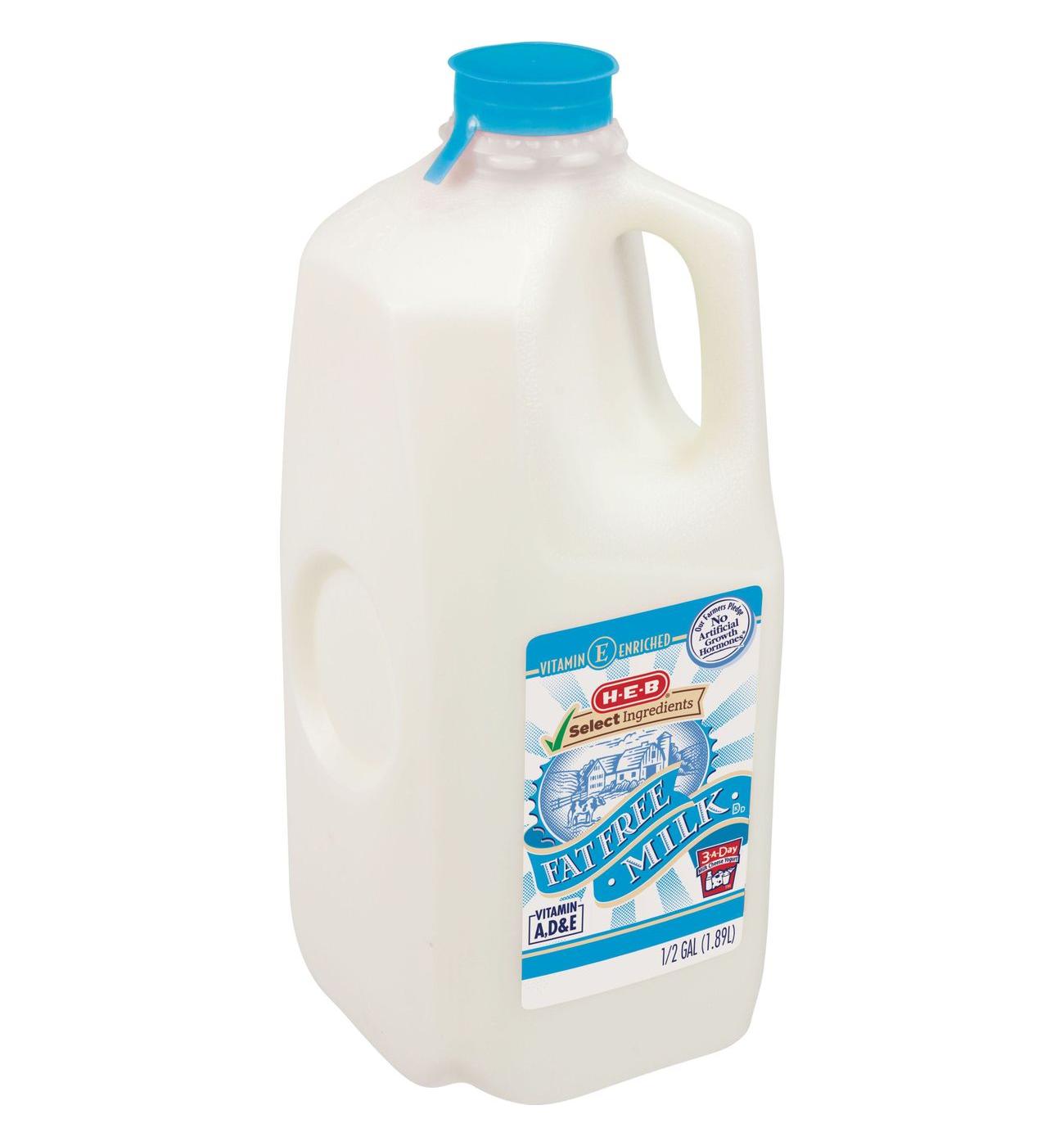 H-E-B Fat-Free Milk; image 1 of 2