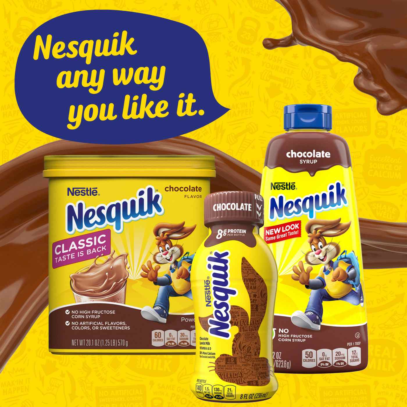 Nestle Nesquik Chocolate Lowfat Milk; image 3 of 4