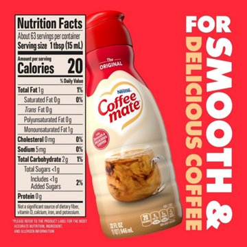Nestle Coffee Mate Liquid Coffee Creamer - Original Flavor, 32 oz