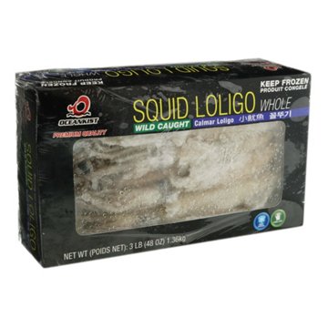 Pacific Seafood Wild Caught Squid Loligo, 48 oz