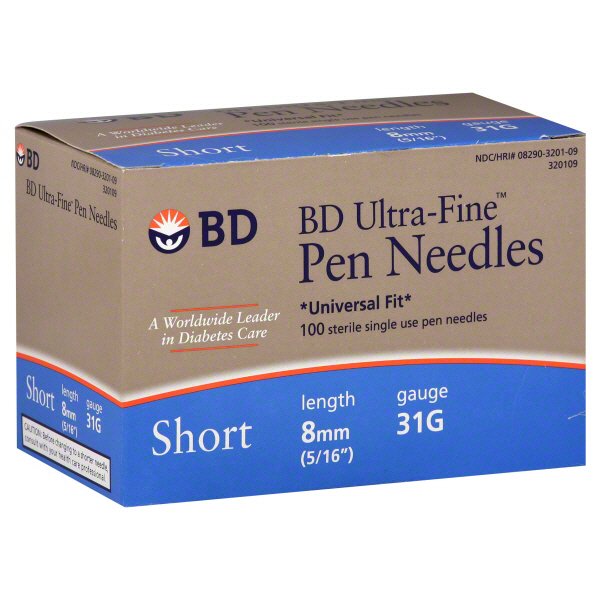 Bd Ultra Fine Short Mm Gauge Pen Needles Shop Needles At H E B