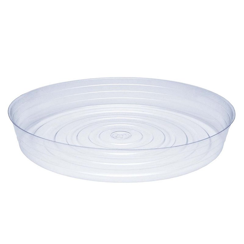 25 Pack Curtis Wagner Round Clear Vinyl 12" Plant Saucer 