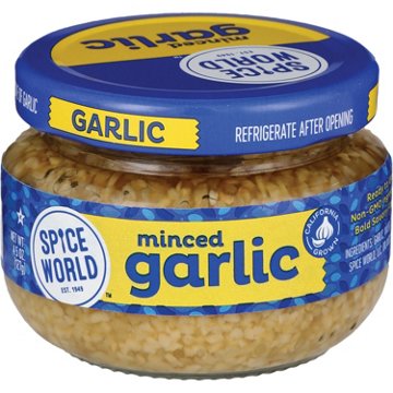 Spice World Minced Garlic, 4.5 oz