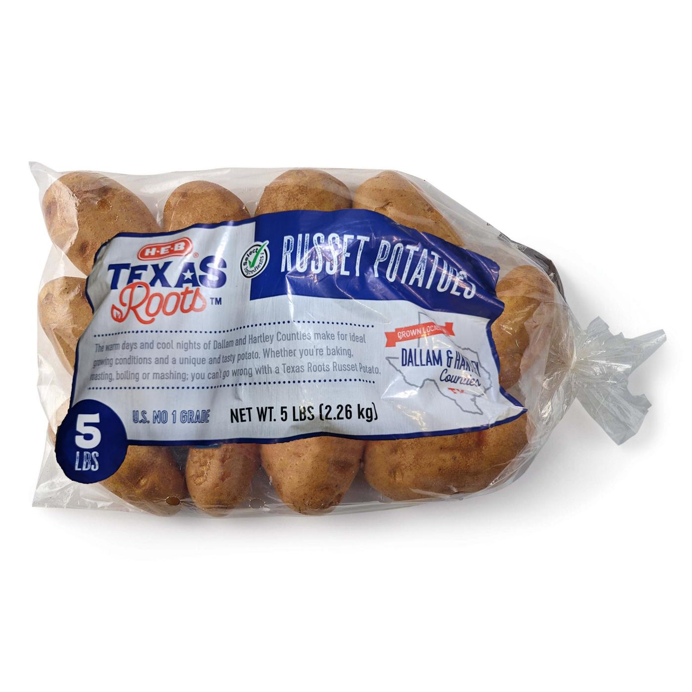 H-E-B Texas Roots Fresh Russet Potatoes; image 1 of 3