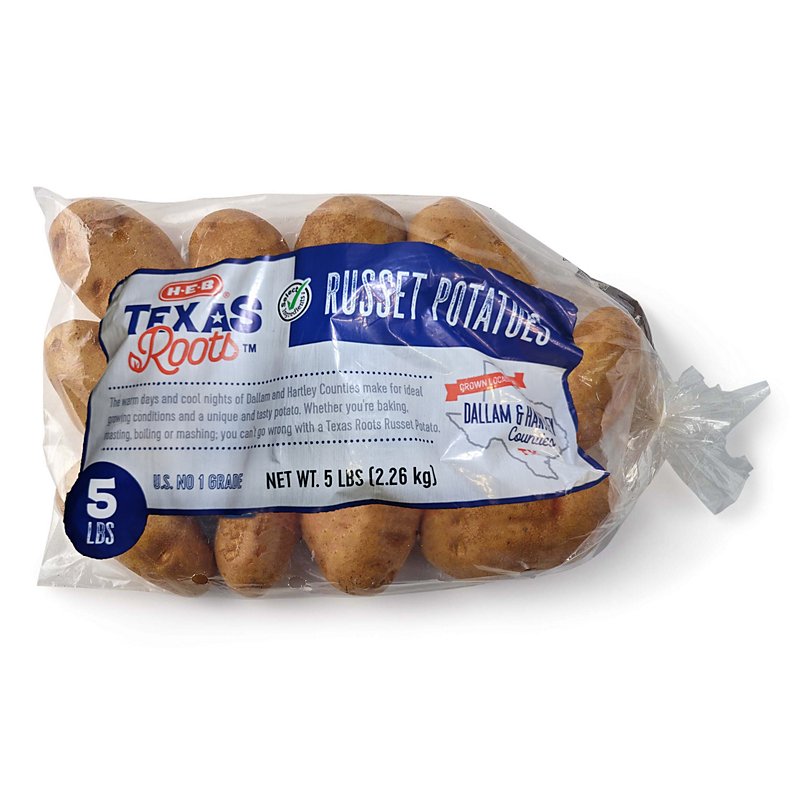 Embryo Secure purely H-E-B Texas Roots Russet Potatoes - Shop Vegetables at H-E-B
