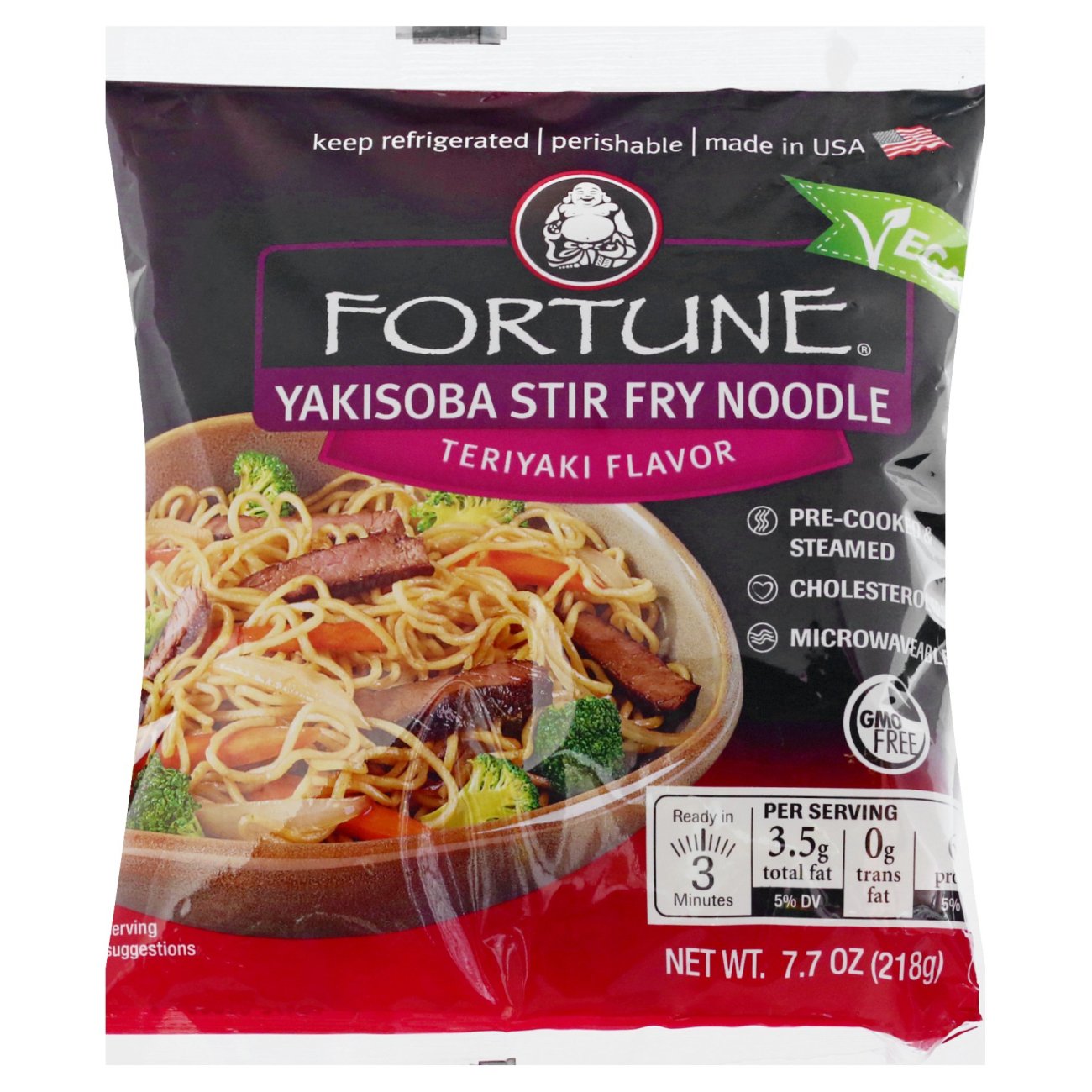 Fortune Yakisoba Teriyaki Stir Fry Noodles - Shop Tofu & Meat ...