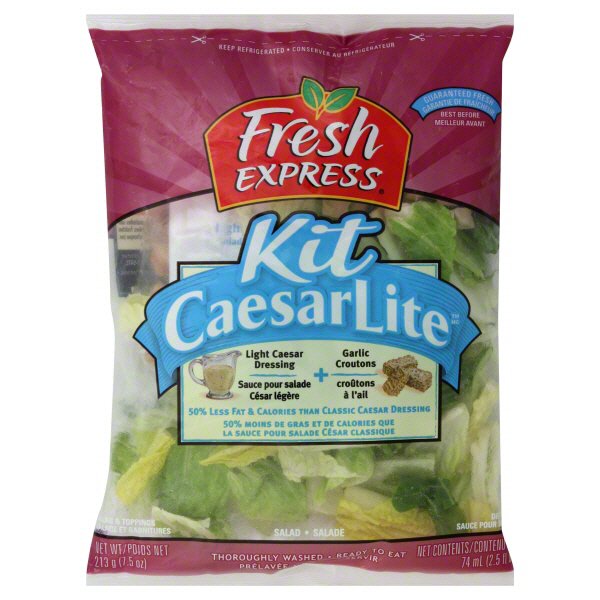 Fresh Express Caesar Lite Salad Kit Shop Salads at HEB