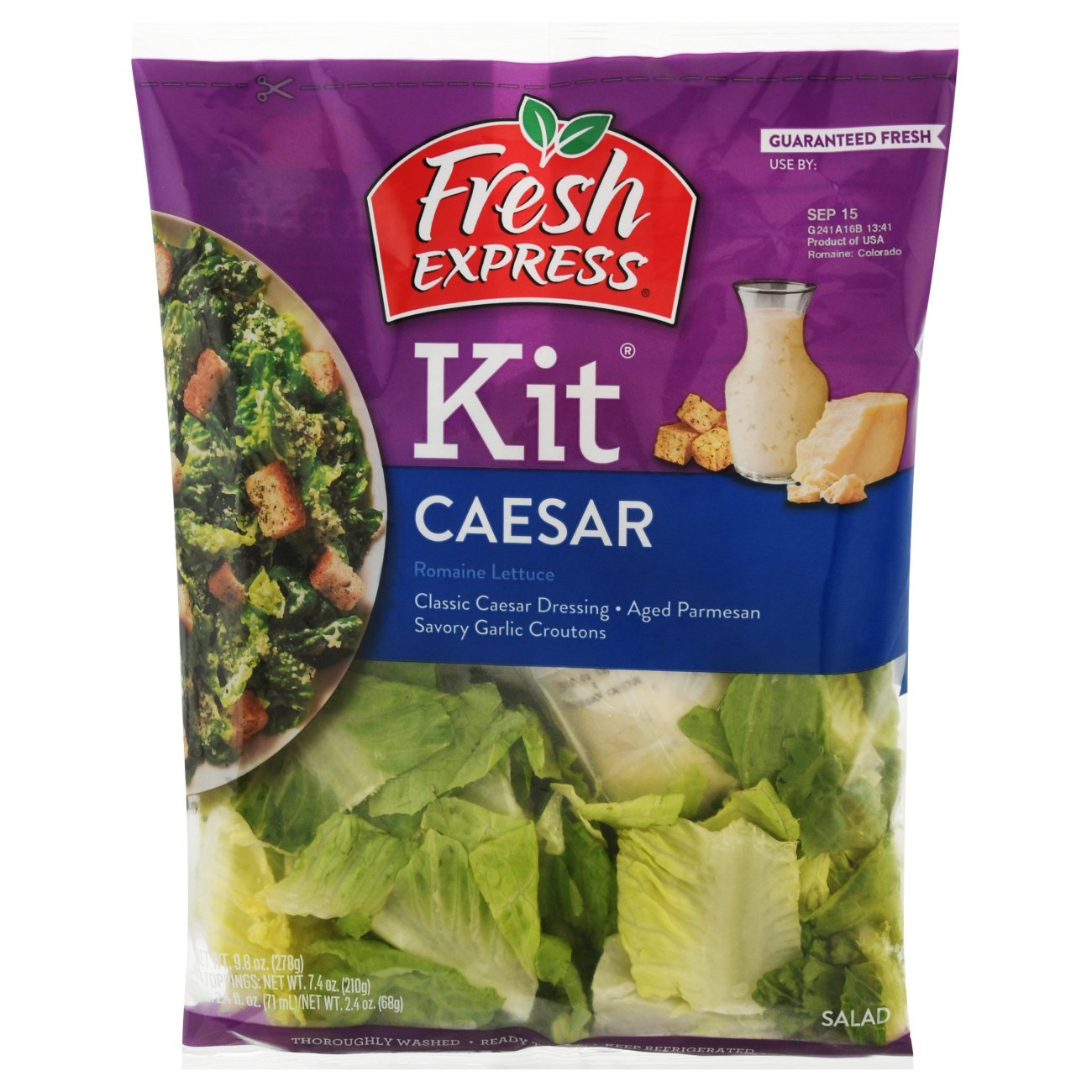 Fresh Express Caesar Salad Kit - Shop Ready Meals & Snacks at H-E-B