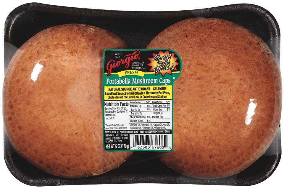 Portobello Mushroom Caps Shop Mushrooms at HEB