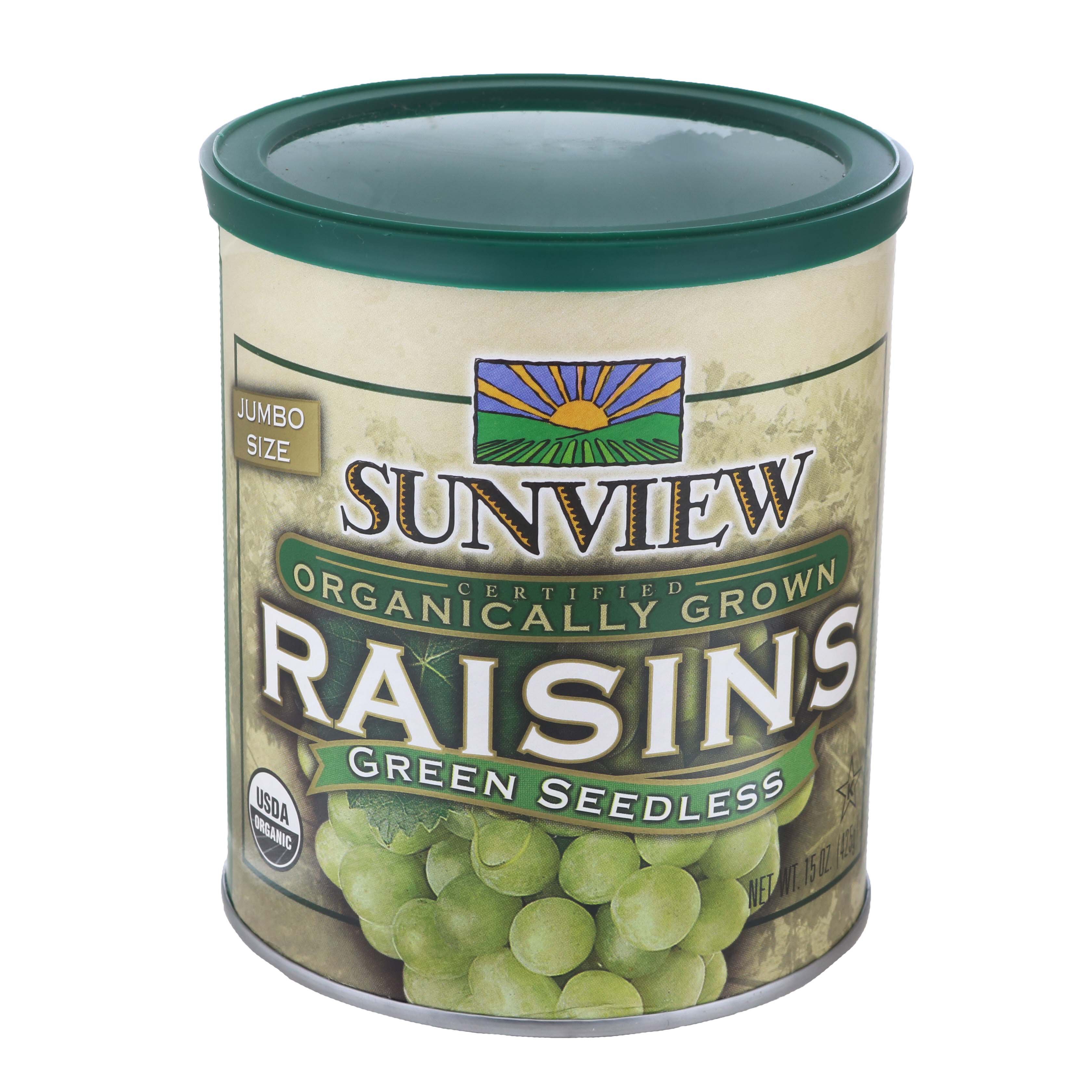 Sunview Organic Green Seedless Jumbo Size Raisins Shop Fruit at HEB
