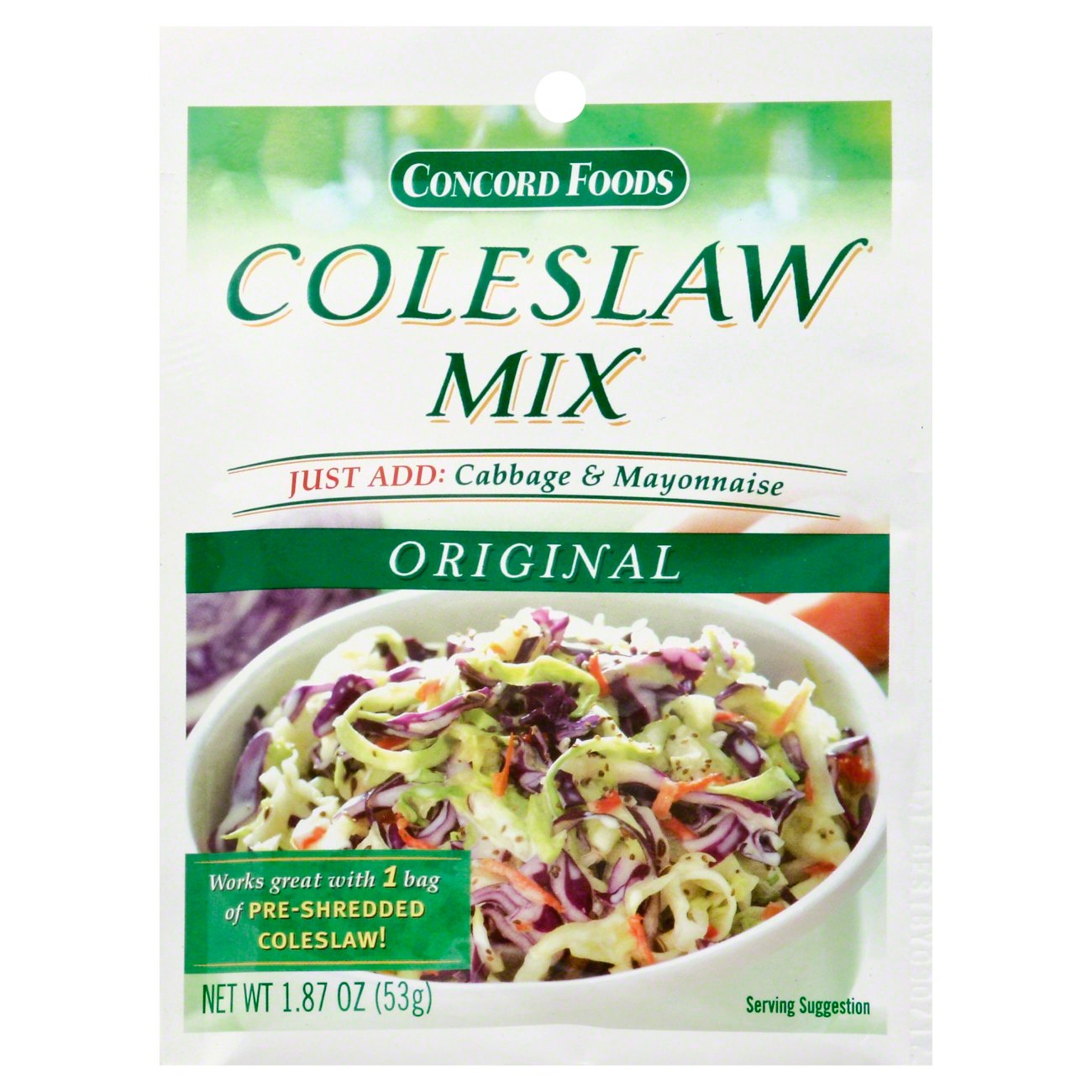 Concord Foods Fresh Success Coleslaw Mix Original Shop Spice mixes at