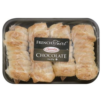 Specialty Bakers Chocolate French Twirls, 4 ct