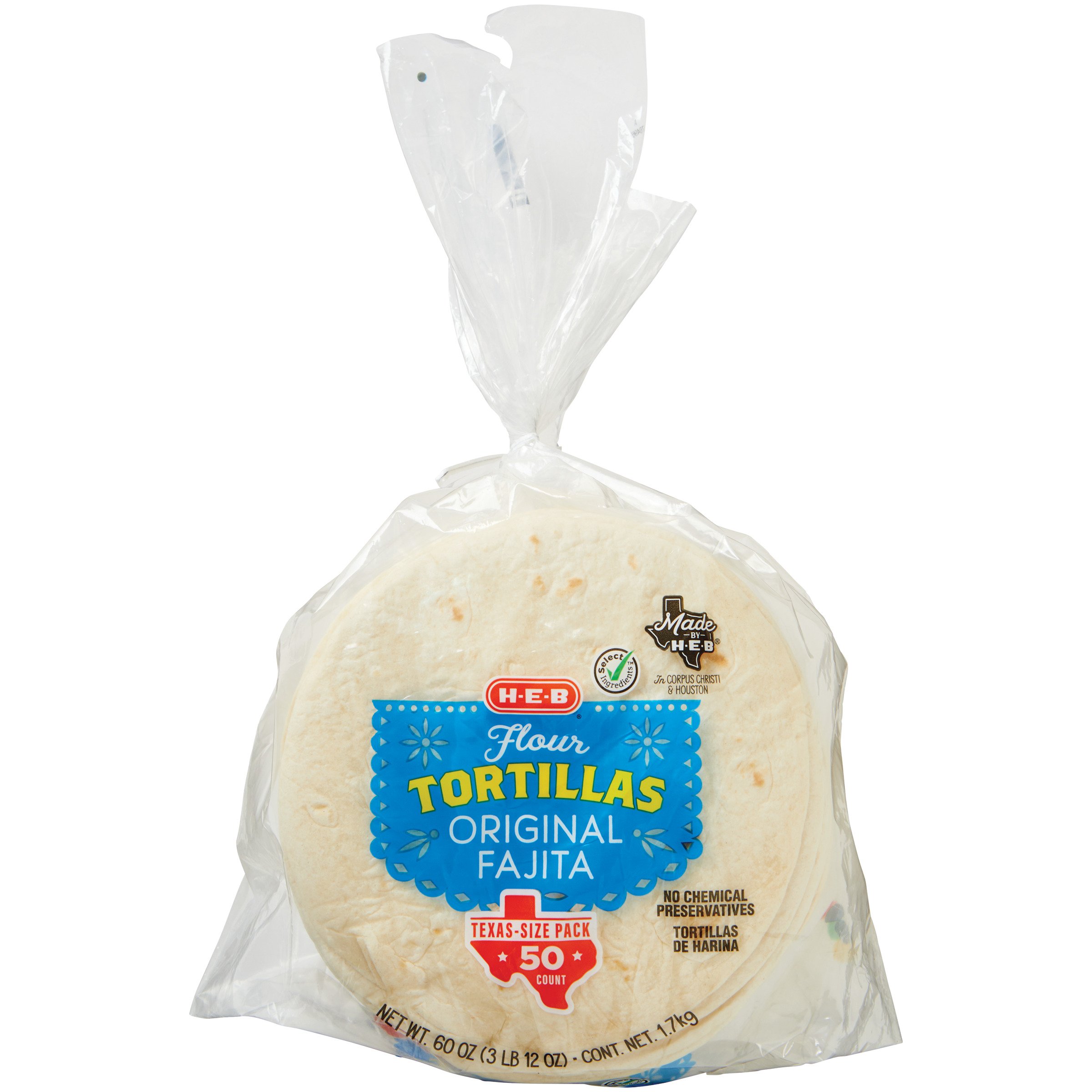 H-E-B Select Ingredients Original Flour Tortillas - Shop Tortillas At H-E-B