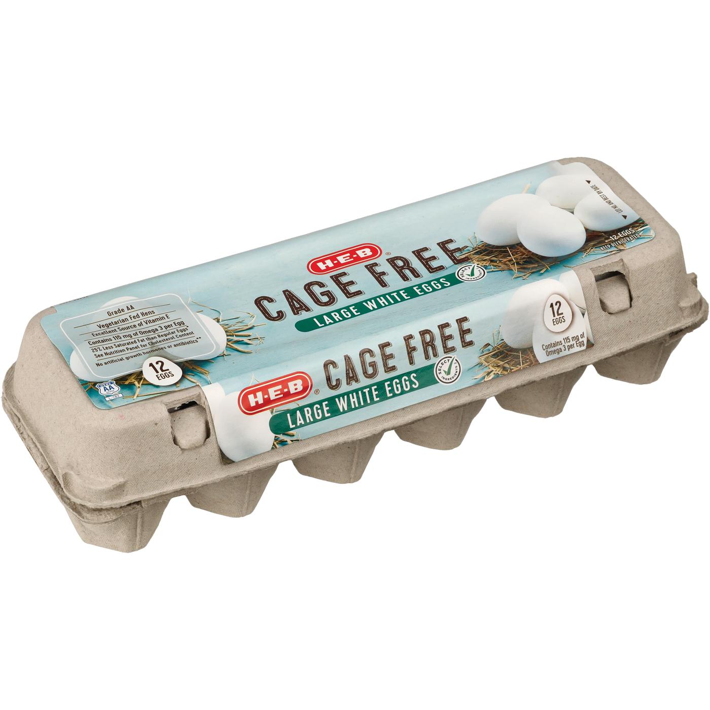 H-E-B Grade AA Cage Free Large White Eggs; image 3 of 3