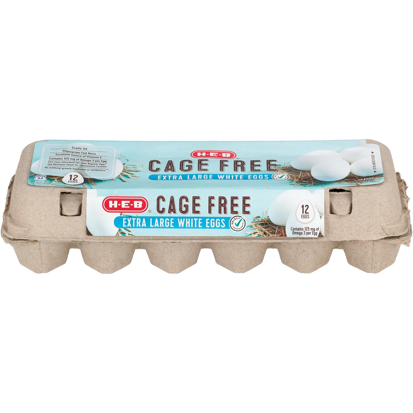 H-E-B Grade AA Cage Free Extra Large White Eggs; image 3 of 3