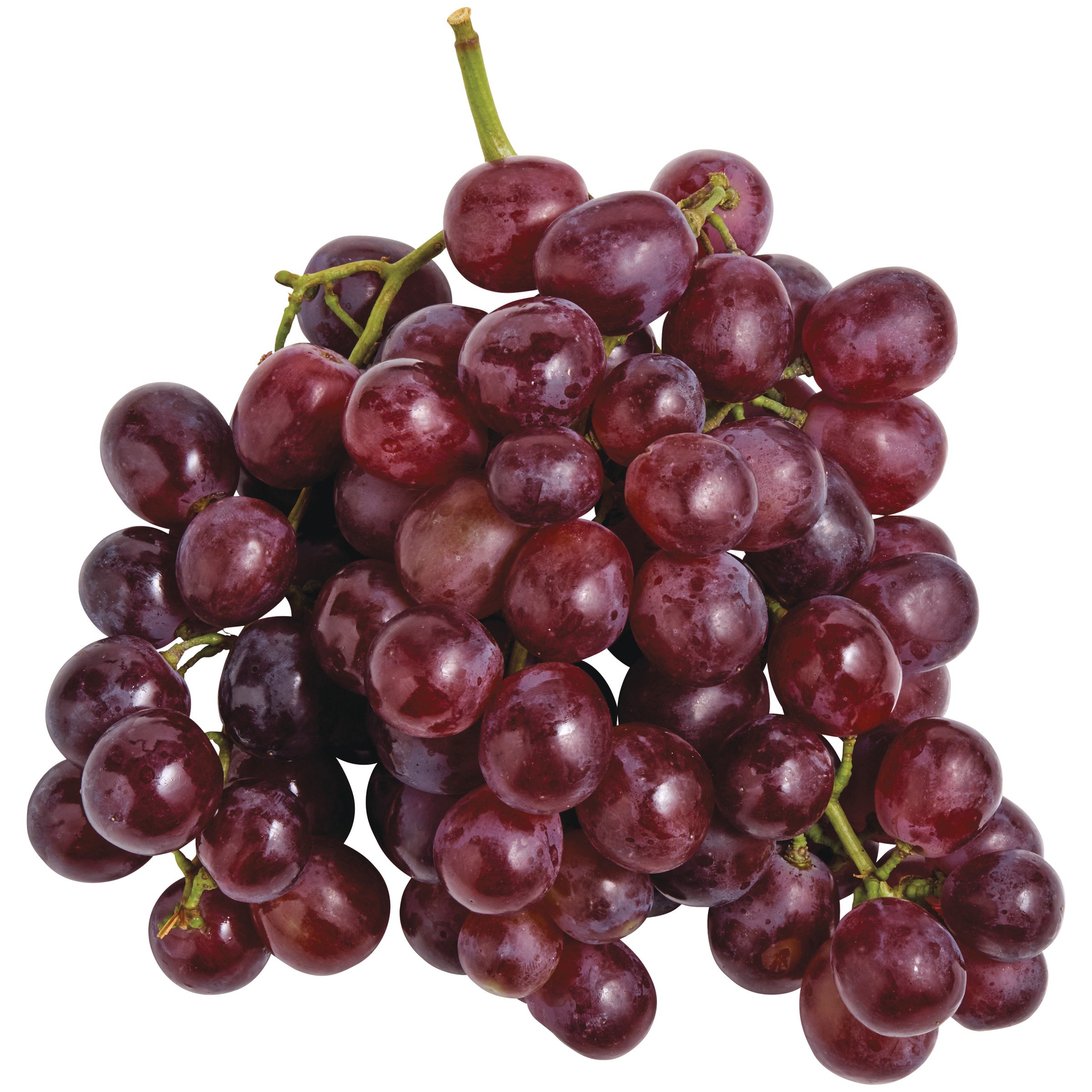 A bunch of beautiful red grapes