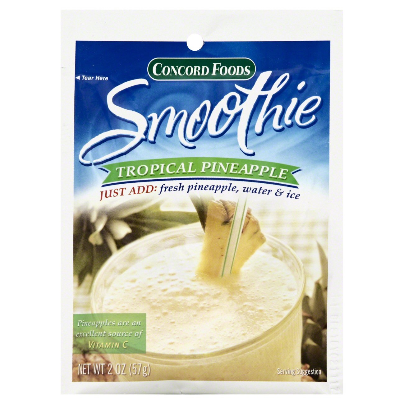 Concord Foods Tropical Pineapple Smoothie Mix Shop Shakes & Smoothies