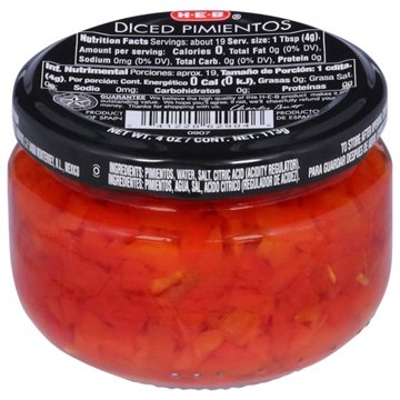 H-E-B Diced Pimientos, 4 oz
