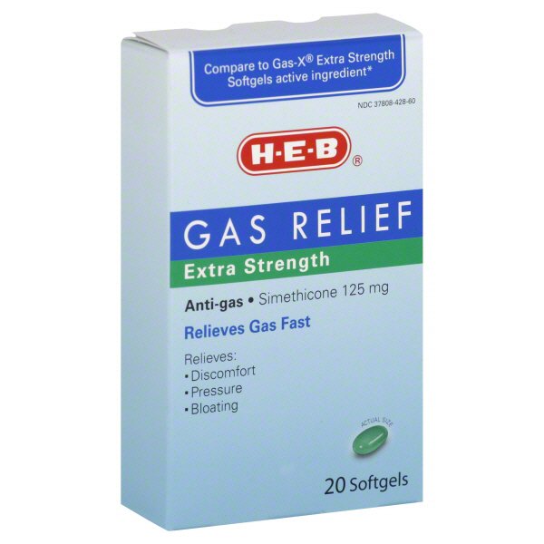 HEB Extra Strength Gas Relief 125 mg Softgels Shop Digestion & nausea at HEB