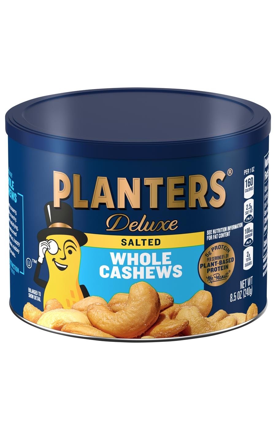 Planters Deluxe Whole Cashews; image 1 of 3