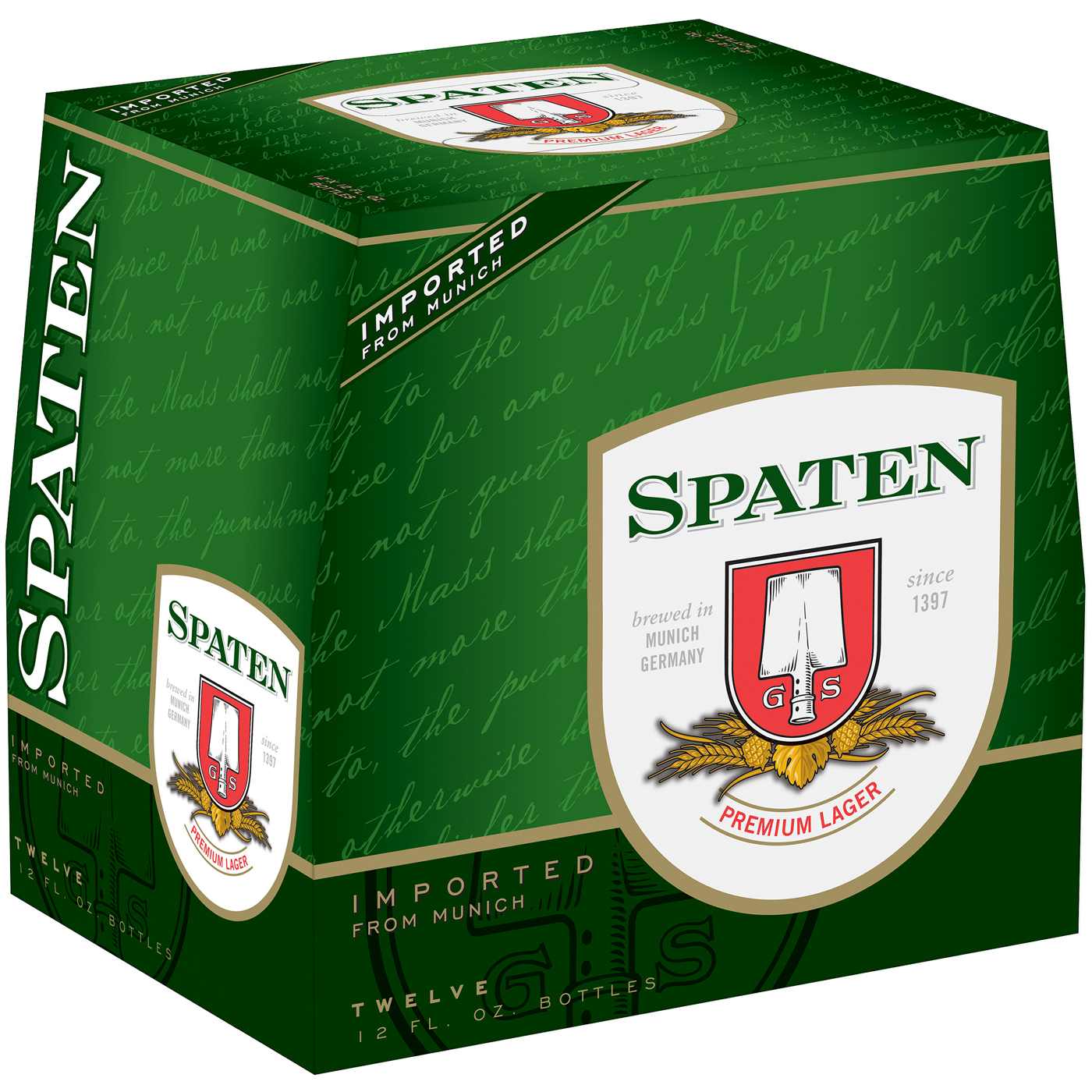 Spaten Premium Lager Beer 12 pk Bottles; image 1 of 2