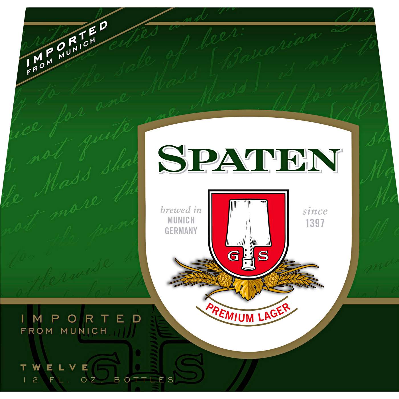 Spaten Premium Lager Beer 12 pk Bottles; image 2 of 2