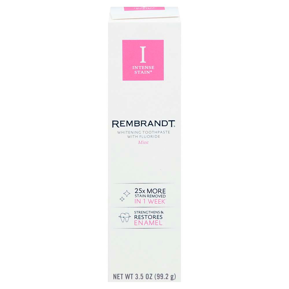 Rembrandt Intense Stain Whitening Toothpaste Mint Shop Toothpaste