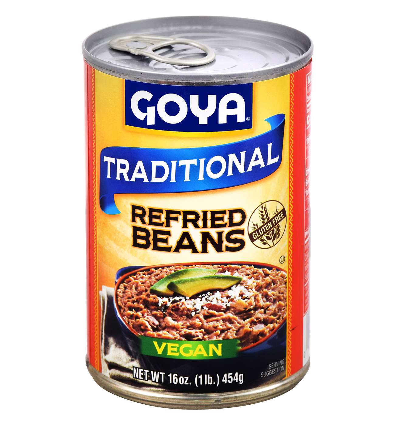 Goya Traditional Vegan Refried Beans; image 1 of 3