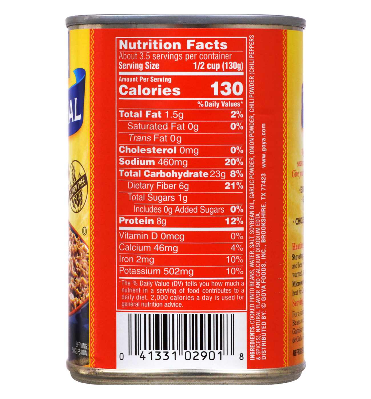 Goya Traditional Vegan Refried Beans; image 2 of 3